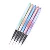 5 BUC Pensulă Colorată pentru Pictură Linii Nail Art, Stilou Liner pentru Unghii, Manichiură Pictură Linii, Pensulă pentru Flori, Acrilic Liner Subțire, Stilou pentru Desen
