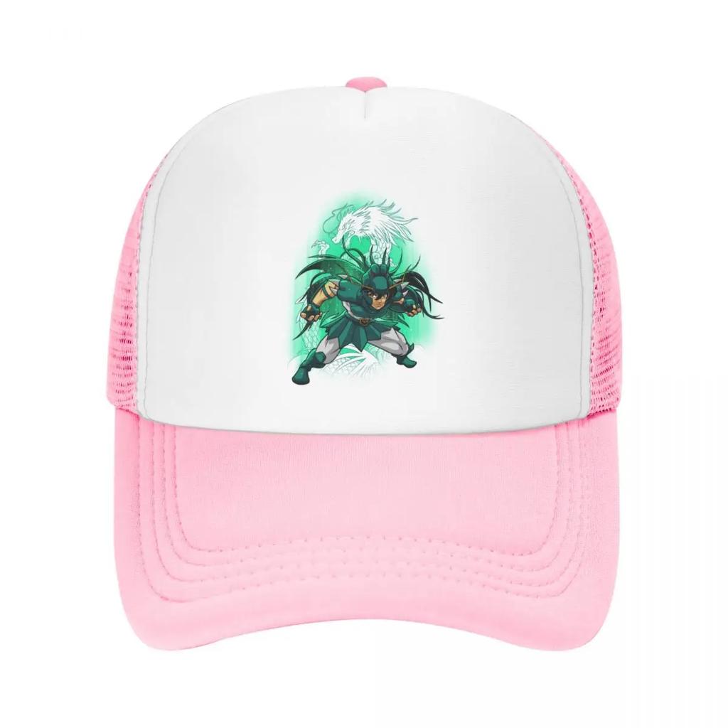 Custom Shiryu Of Dragon Trucker Hat Adult Saint Seiya Knights Of The Zodiac Adjustable Baseball Cap Women Unisex Hip Hop Dad Hat