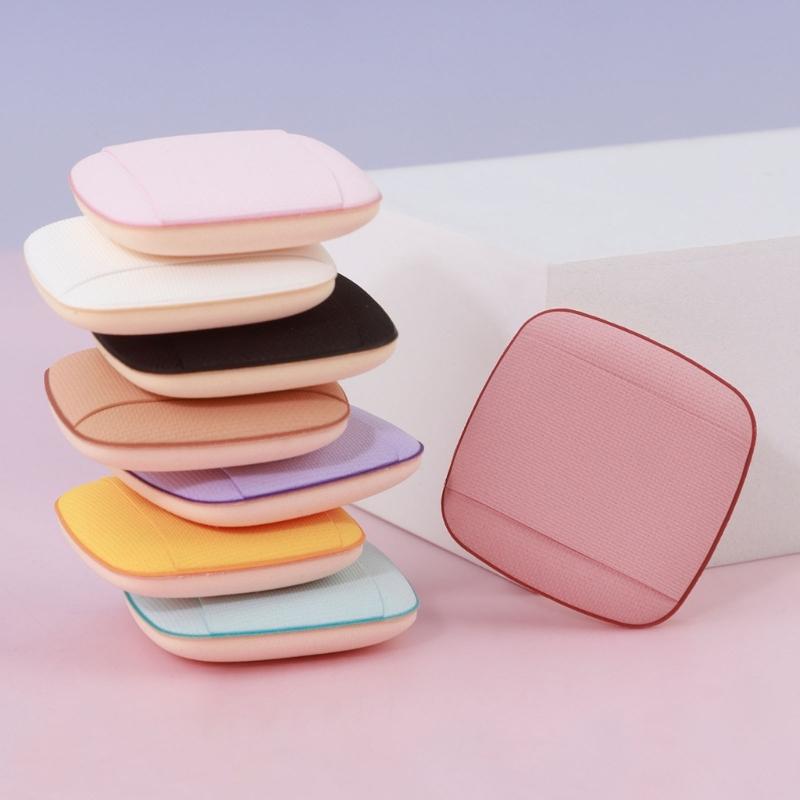6 Pieces Mini Finger Powder Puff Sponges Face Cosmetic Accesories For Blending And Concealer Square Makeup Tool
