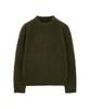 BIG UNION Alpaca Boucle Crop Knit (Olive)