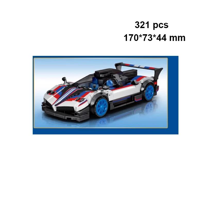 City Speed Sportbil Byggklossar Teknikbil Bil Carro Rennau Voiture Fordon MOC Utbildande Byggleksaker