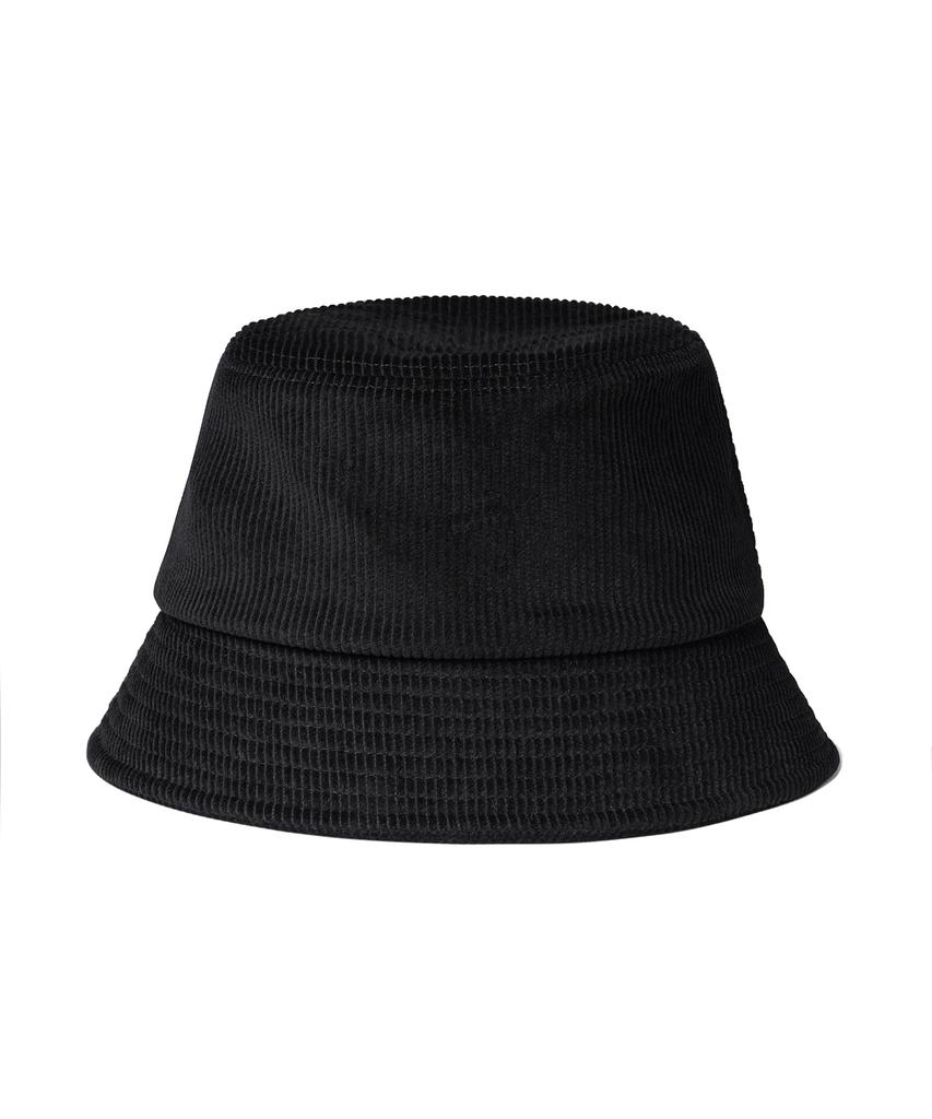 MUSINSA STANDARD Oversized Corduroy Bucket Hat [Black]