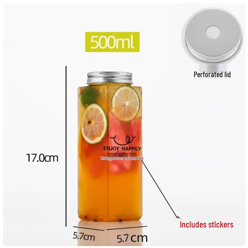 Sheng Bi Lai Chubby 500ml Disposable Plastic Milk Tea Cups