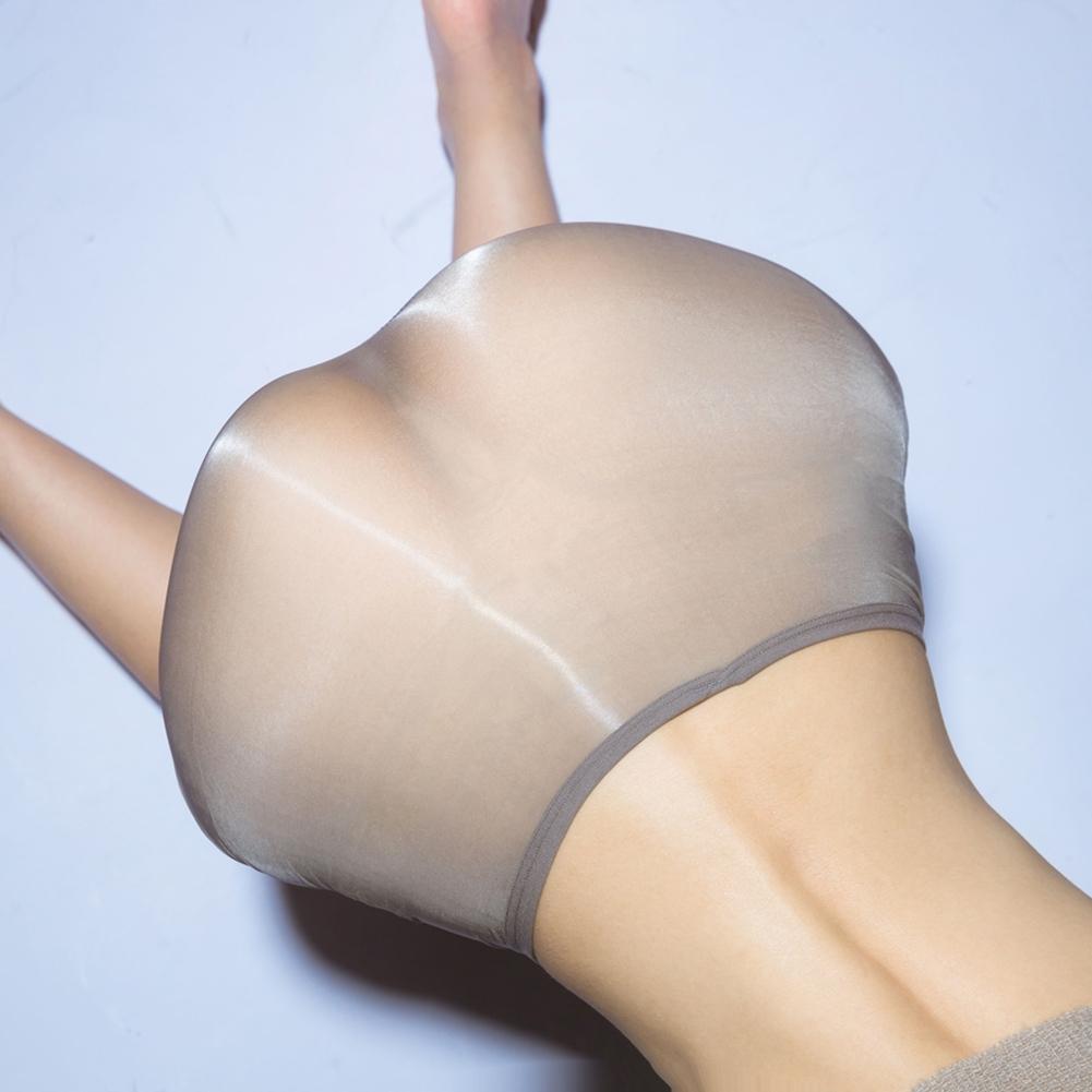 Women Sexy Panties Oil Shiny See Through Lingerie Stretch Sissy Boxer Briefs