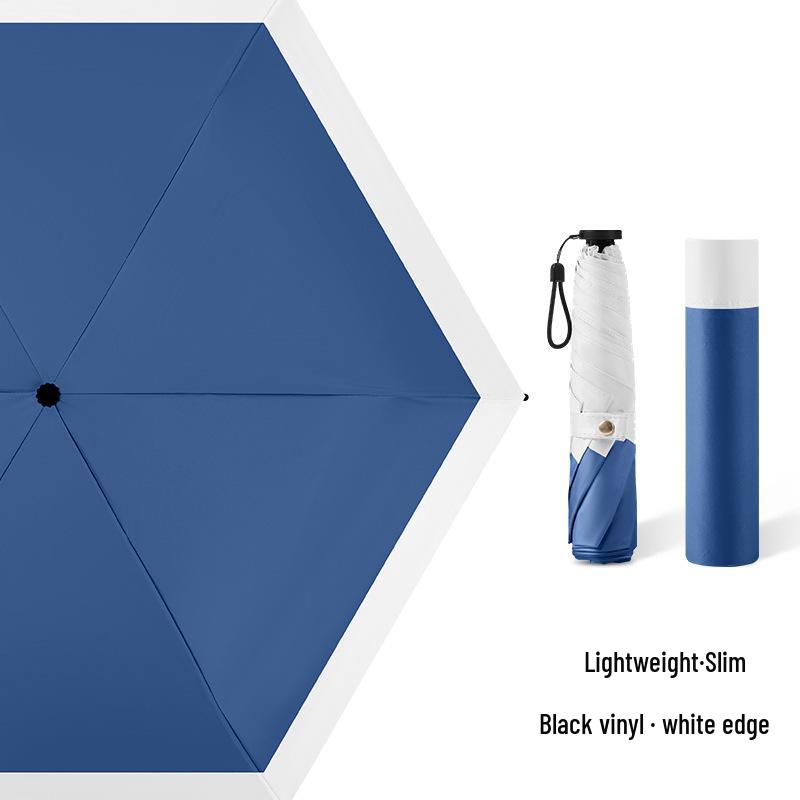 Ultra-light Carbon Fiber Sun & Rain Umbrella - Lightweight, Three-fold, UV Protective Parasol.