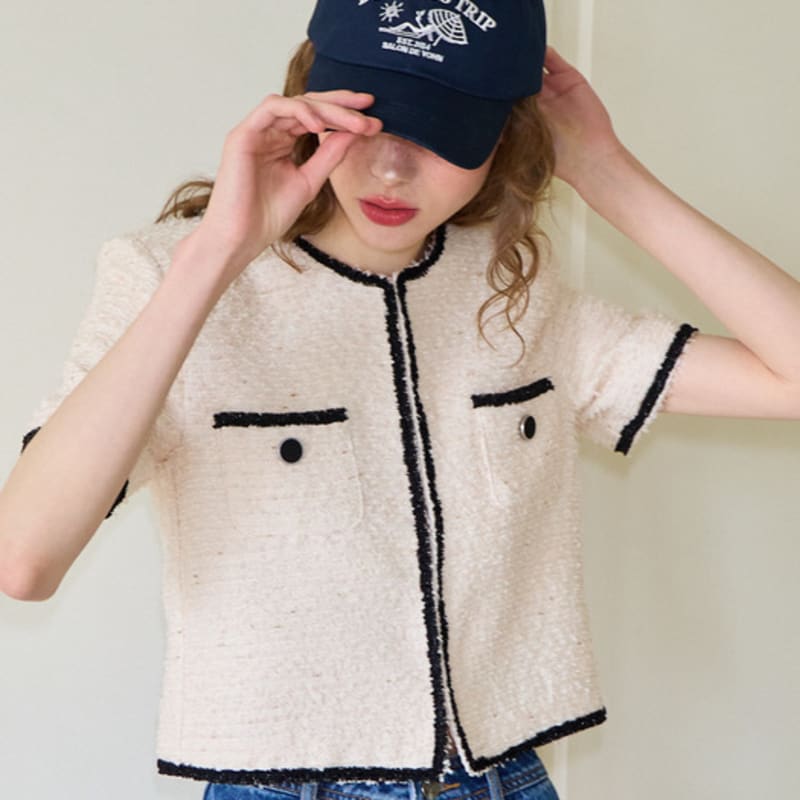 SALON DE YOHN Business Trip Ball Cap_ Navy