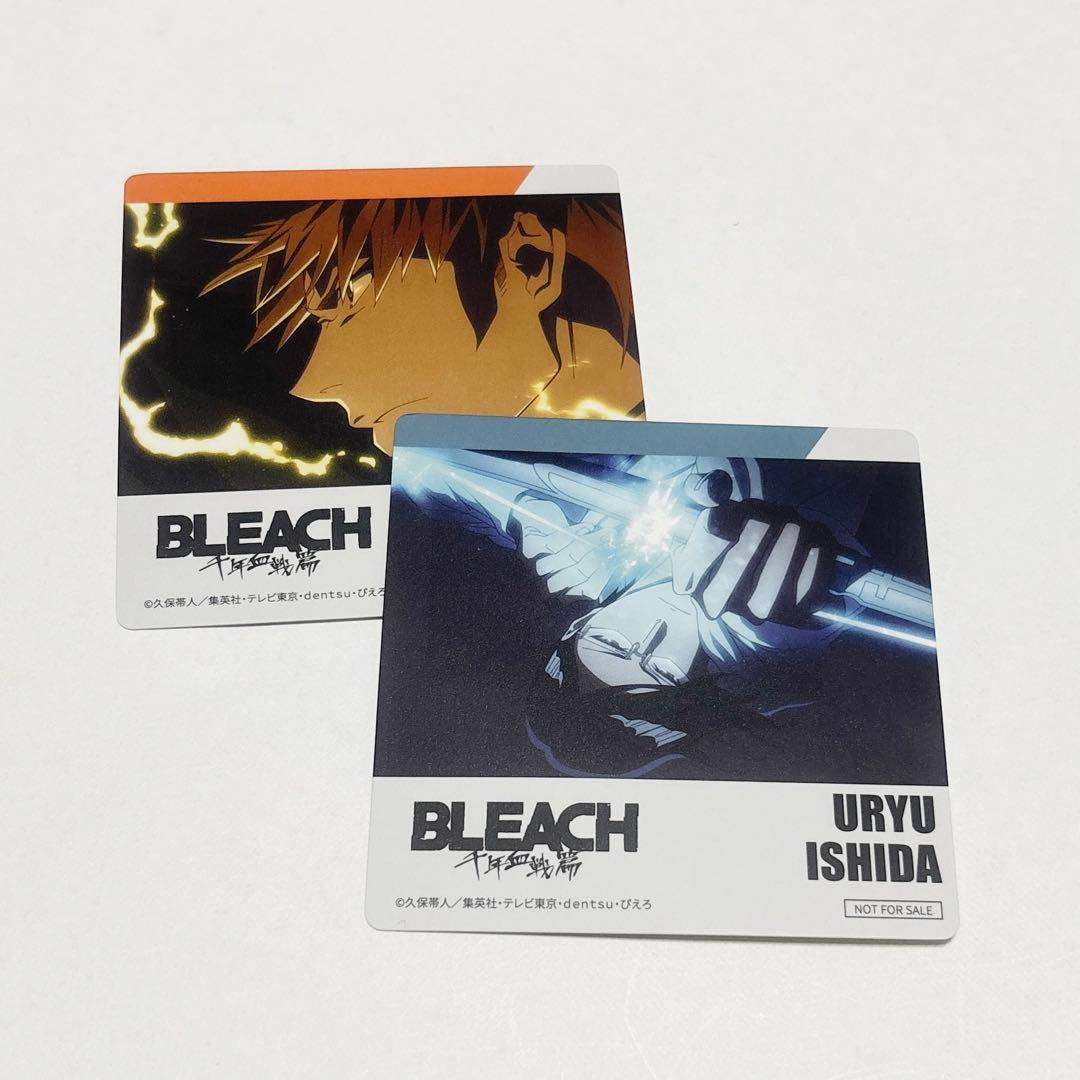 [USED] BLEACH Ichigo Kurosaki Uryu Ishida Maneki Neko Bonus Coaster