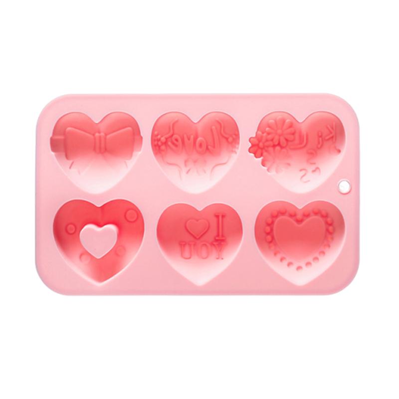 

Heart Shape Silicone Mold, 3D Silicone Baking Mold For Fondant, Soap And Ice Cream, Easy Release Silicone Chocolate Candy Mold