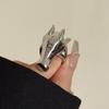 Cartoon Zodiac Horse Head Ring Horse Opening Finger Ring Zinc Zinc Alloy Pony Ring  Valentine's Day
