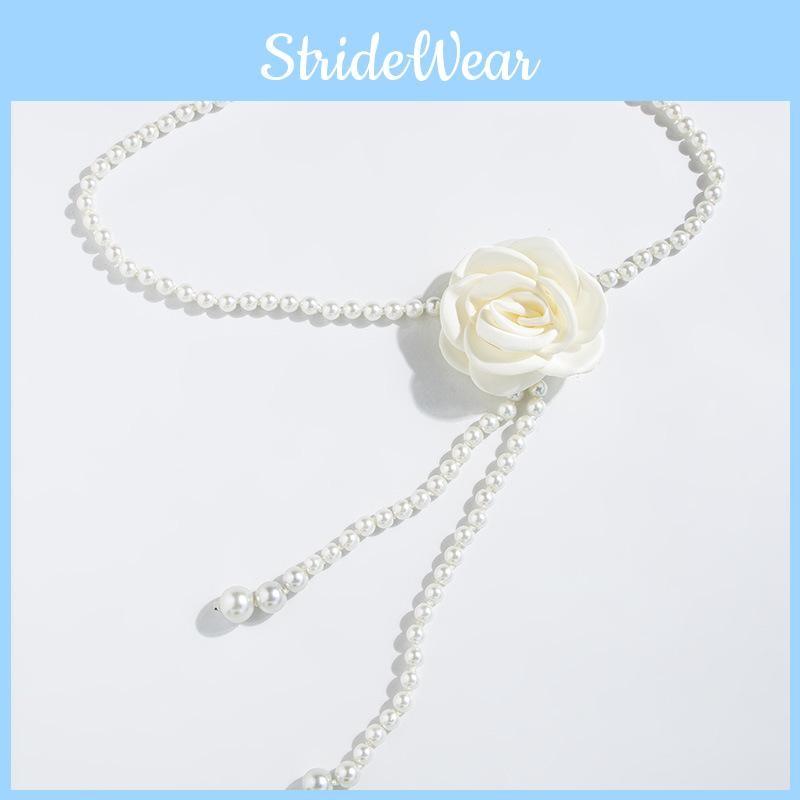 Waist Elegant Hanfu Chain With Pearl Elements For Formal Traditional Costume