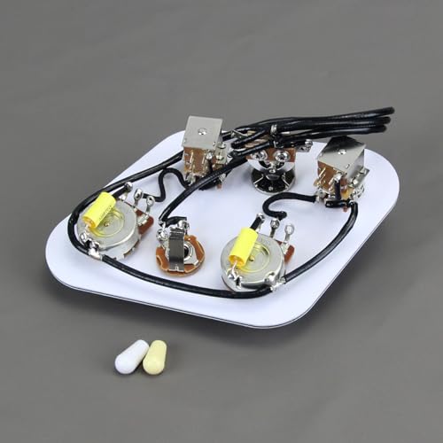 FLEOR SG Style 2T2V Pre-Wired Wiring Harness Kit - Includes 3-Way Switch & Push-Push Pot