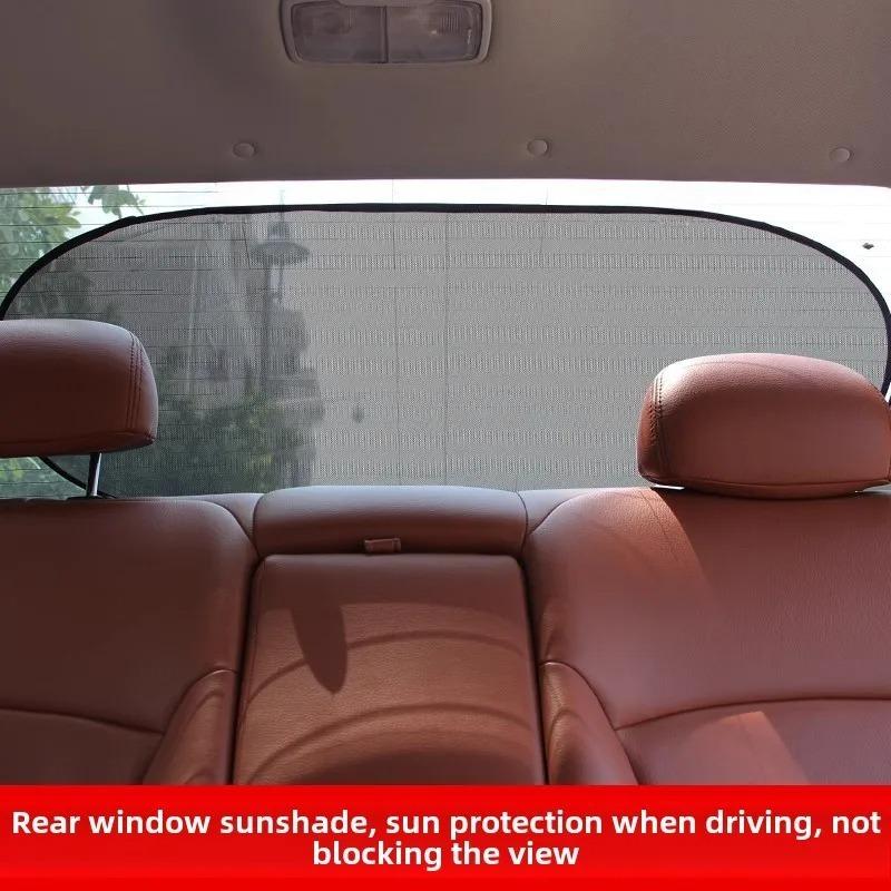 1pc/2pcs  Sun Shade Vehicle Shield Visor Protection Back Car Window Shade Mesh Sunshade Screen Heat Insulation UV Protection
