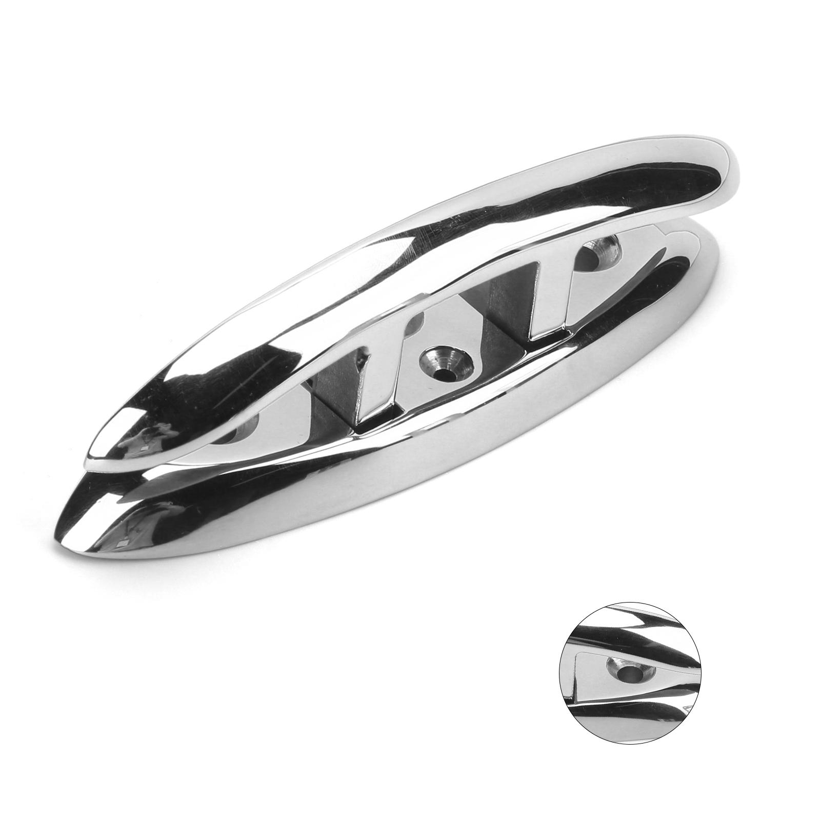 

Rope Cleat 316 Stainless Steel Mooring Bollard Fit for Yachts Speedboats Fishing Boats