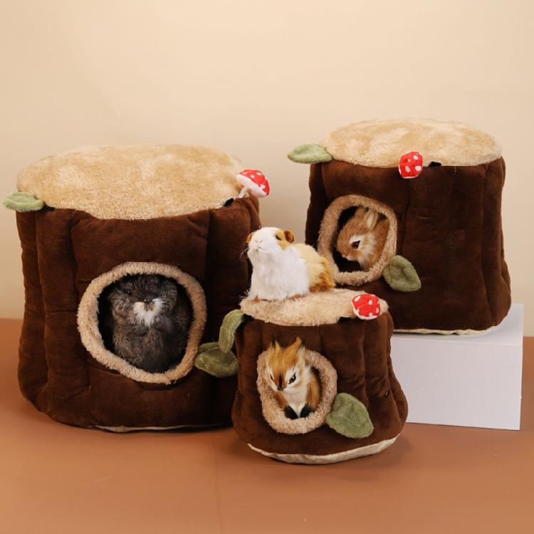 Bird Warm Nest Plush Tent Hanging Parrot Hammock Bed Hideout for Squirrel Ferret