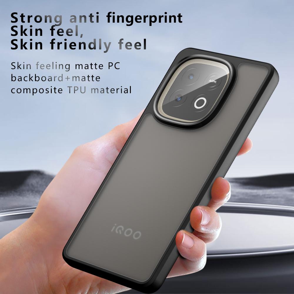Deksle for iQOO Z10 Turbo Pro / Z10 Turbo Etui Ultratynt Matt Gjennomsiktig & Klart Full Beskyttelse Funda for iQOO Z10 Turbo Capa