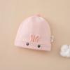 Cartoon Bear Boneless Muslin Hats 0-3 Months Infants Beanie Cap Windproof Newborn Hats  Autumn