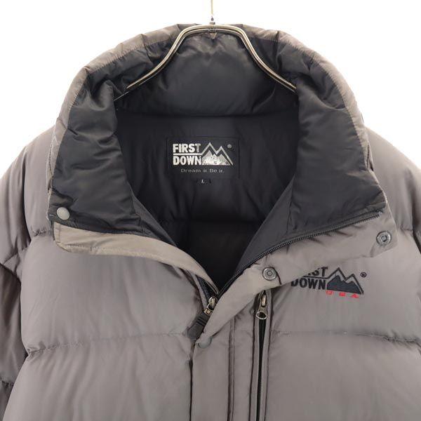 FIRSTDOWN Down Jacket L Gray Men's Used