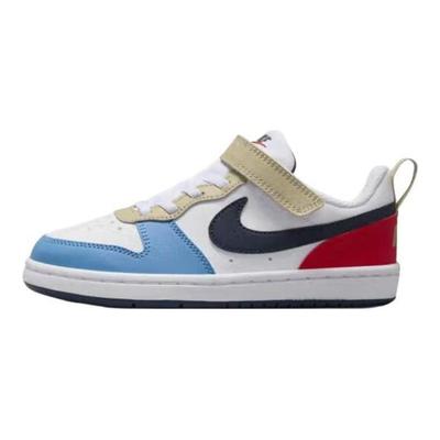 Zapatillas para Niños Court Borough Low Recraft PS Blanco Azul Trueno Carmesí Claro Azul-Más allá DV5457-124