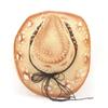 Wide Brim Cowboy Hat Ethnic Style Summer Straw Hat Retro Beach Sun Hat  for Holiday