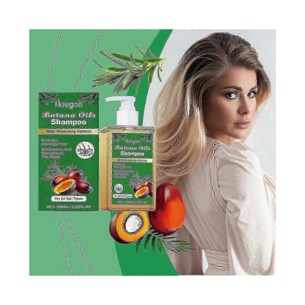 (3PCS)Shampoo all'Olio di Batana con Estratto di Rosmarino, Nutriente & Rigenerante, Morbido, Volumizzante e Soffice, Shampoo per Ridurre la Caduta dei Capelli per Uomini e Donne