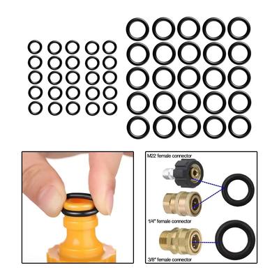 40Pcs/Set High Pressure Washer Cleaner O-Ring Quick Disconnect Washer Seal  for Pressure Washer