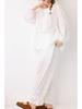 2026 New Style Women's Pure Cotton Long Sleeve Doll Shirt with Lace Collar and Heavy Embroidery