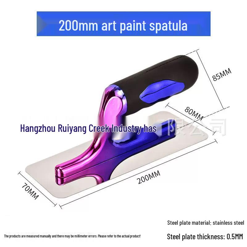 

Кельма из нержавеющей стали с цветной ручкой для штукатурки и покрытия стен