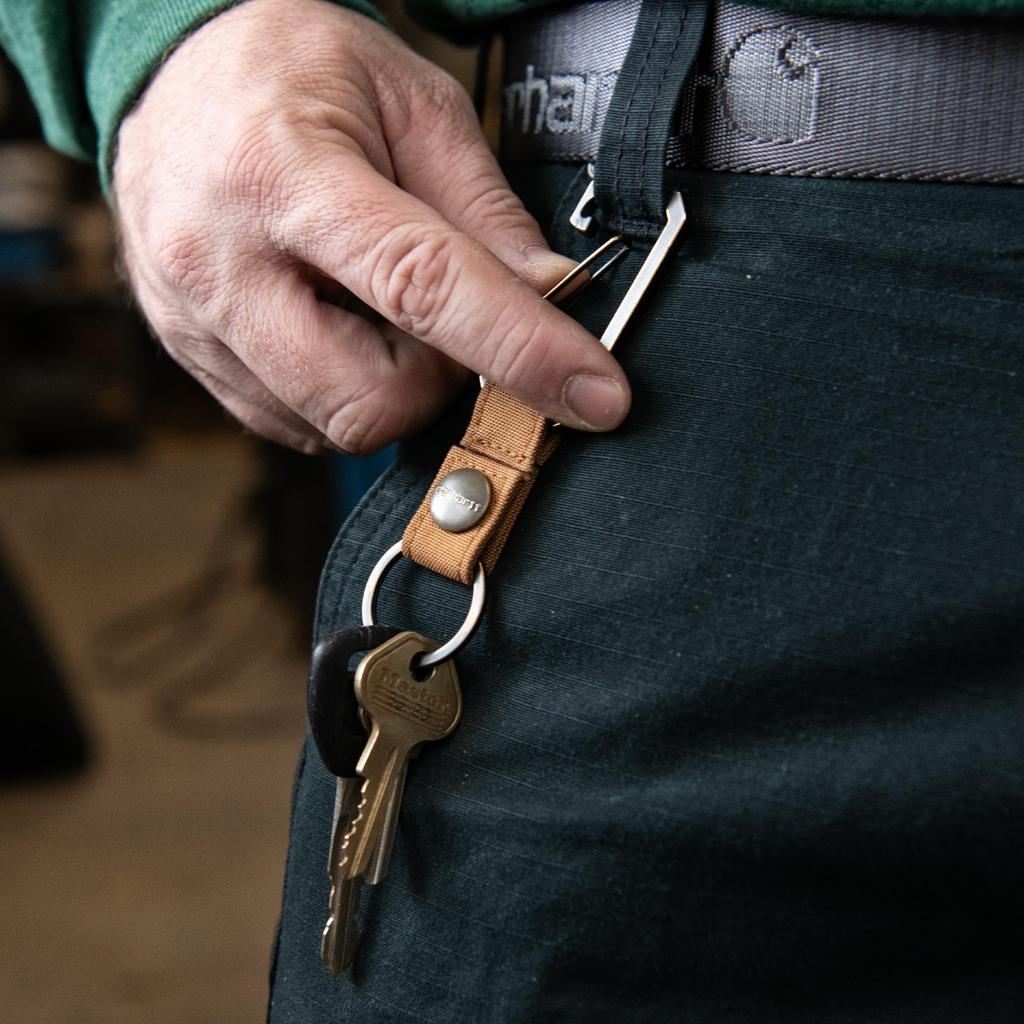 Schlüsselanhänger Schlüsselanhänger Nylon Ente Schlüsselhalter Braun Einheitsgröße [Carhartt]