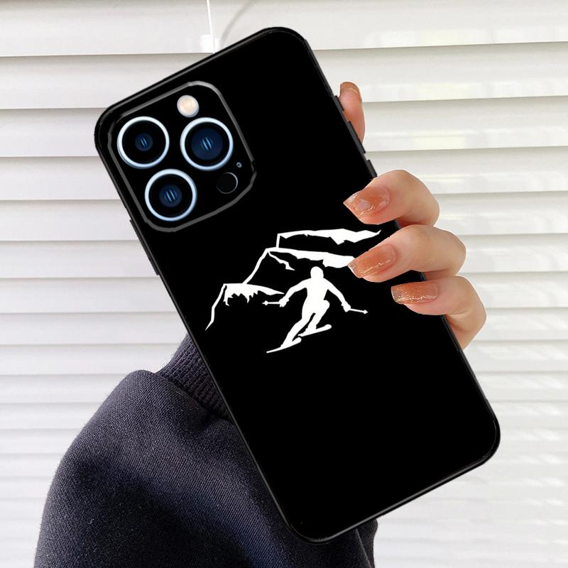 Skiing Snow Snowboard Ski Phone Cover For iPhone 16 15 12 11 13 14 Pro Max Mini X XR XS Max Plus Phone Case