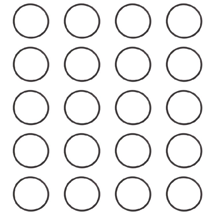 

Set of 20 Replacement Gasket Resilient Rubber Texture Suitable for Disc Drives Humidifiers Roller Machine Parts 1