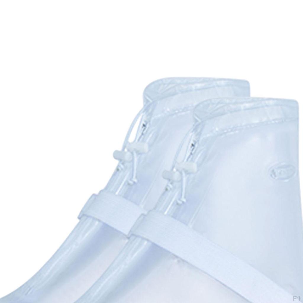 Waterproof Shoe Covers Sleeves Rain Boots PVC Reusable Shoes Cover Galoshes for Men Women