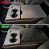 Center Console Cover For Ford F150 2015-2025/F250 F350 F450 2017-2025 Leather Arm Rest Box Lid Middle Console Cover Armrest Box Protective Cover
