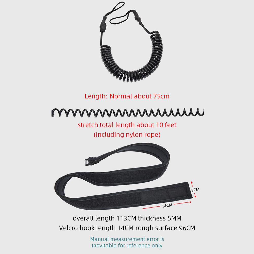 Hydrofoil Surfbräda Midjerep Surfkoppel 6 mm Elektrisk Surfbräda Rep För Vattensporter Hydrofoil Surfbräda Midjerep