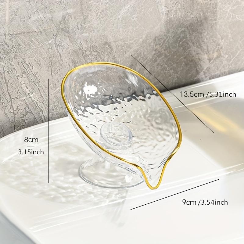 1pc Oval Soap Dish with Drainage Holes Durable Plastic Bathroom Organizer Storage Soap Dish Holder Home Bathroom Accessories