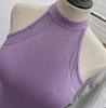 Sexy Stretchy Halter Bodysuit with Chest Pads and Sleeveless Camisole Design