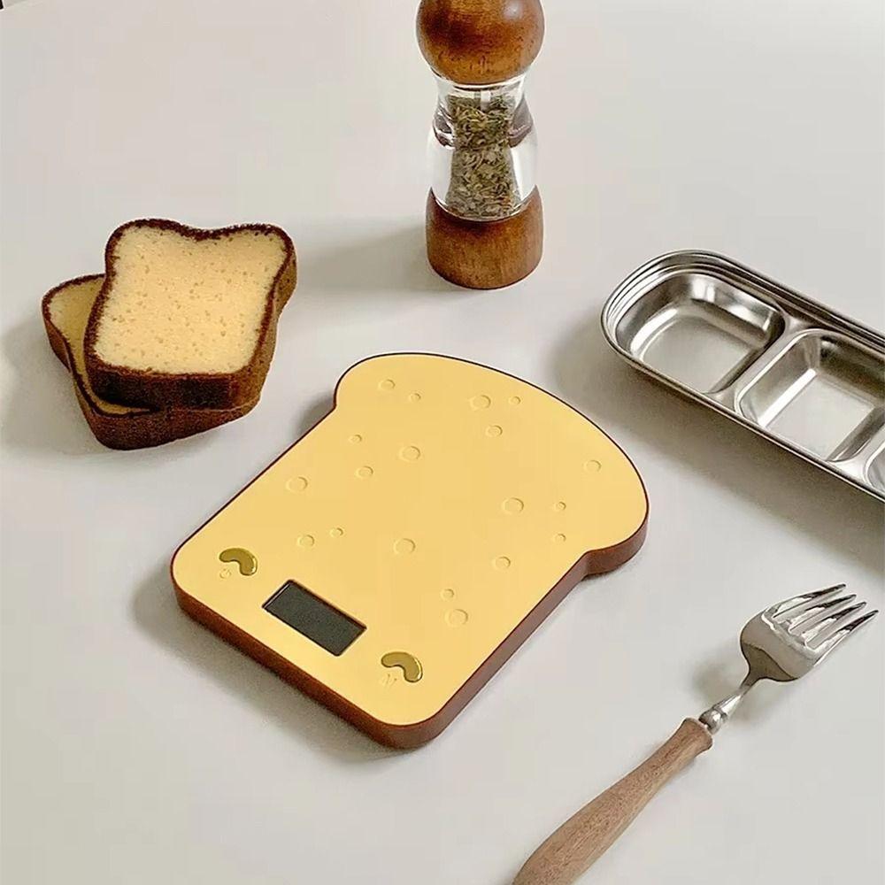 Toast Shaped Toast Digital Scale LCD Display Digital Coffee Scale Food Scale  for Precise Baking