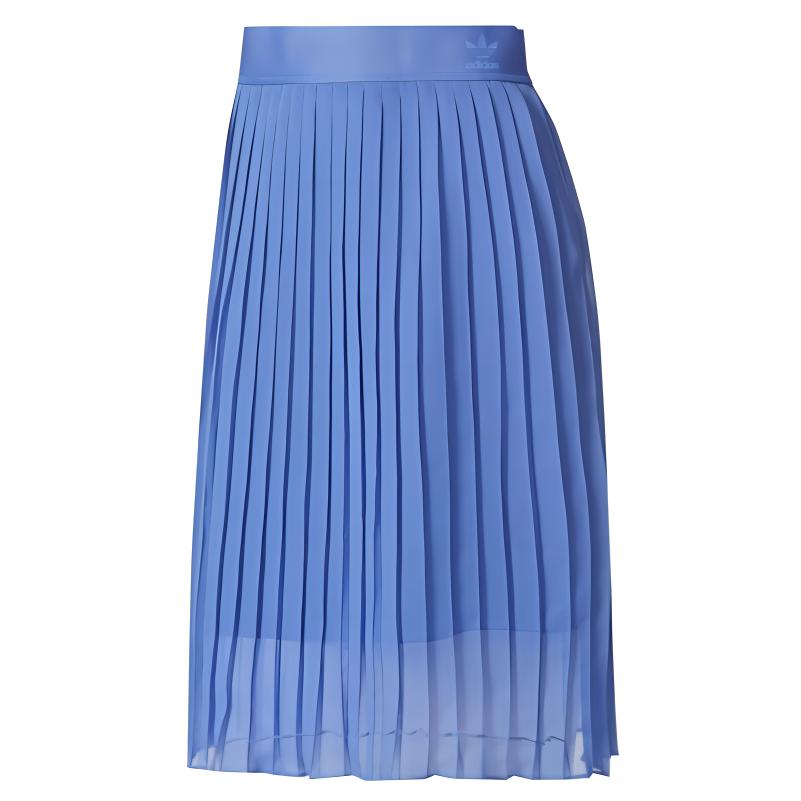 Adidas Оригинальная Мягкая Винтажная Однотонная Повседневная Юбка Женские юбки Авиационно-Синий CF9973