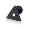 16 Pairs of Men's Earrings Set Black Stainless Steel Pendant Earrings Trend Piercing Jewelry