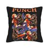 Team Monkey Baby Punch Pillow Case Soft Pillow Cover For Living Room Bed Chair Retro Trendy Cushion Cover