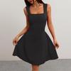 2026 Summer Sexy Sleeveless Vest Dress for Women Fashion Slim Versatile Elastic Bodycon Party Dress All-match Black Red Mini Dresses