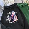 Genshin Impact Hoodie Kamisato Ayato Sweatshirts Damen Kleidung Unisex Paar Tops Grafikdruck Pullover Mädchen Plus Size Hoody