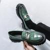 Fashion Size 38-46 Classic Men Loafers Luxurious Comfortable Thick Soled Fashionable Big Toe Leather Shoes Men Business Social Shoes
