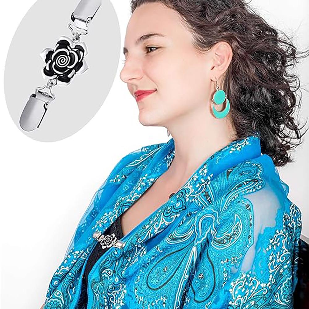 1/4PCS Classic Brooches Cardigan Clip Multi Styles For Choose Perfect Sweater/ Shawl/ Shirt Decor For Women Official Attire