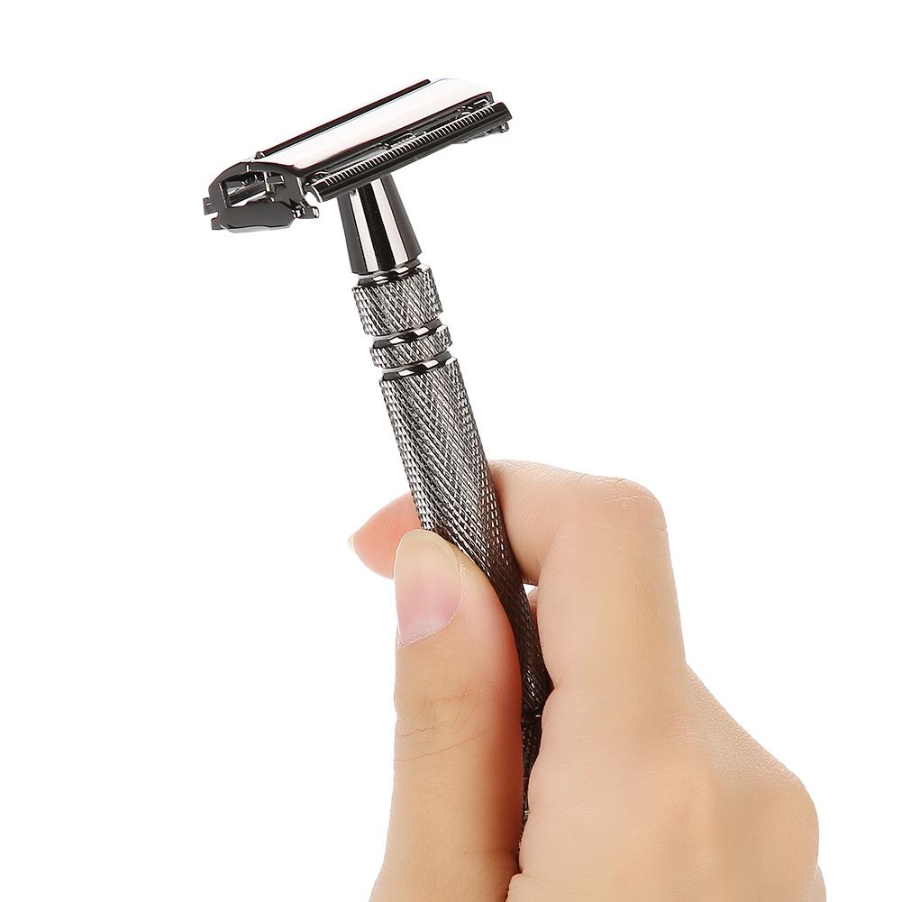 Manual Razor Safety Shaving Razor Double Edge Manual Razor Men's Beard Shaver Classic Shaver