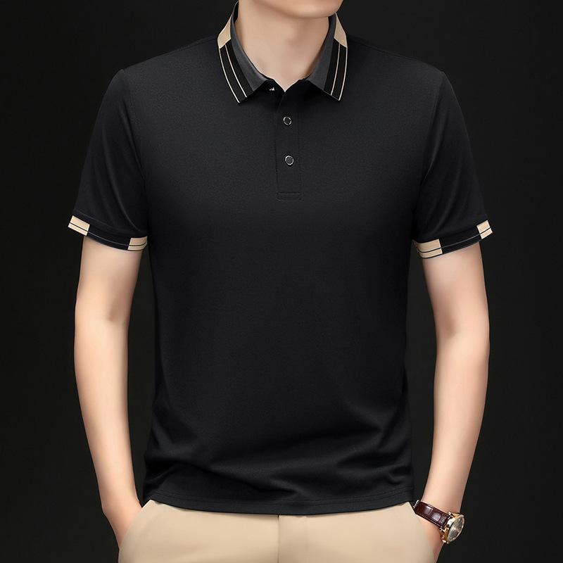 Drive Dnu Solid Color Lapel T-Shirt Medium Polo Shirt High Sense