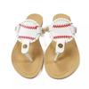 2025 summer large size 42 home shoes women's cool slippers soft sole football softball herringbone beach shoes toe slippers