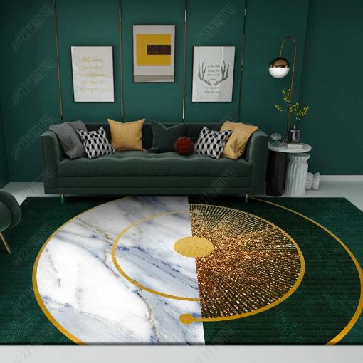 Splash Ink Abstract Green Carpet Living Room Large Area Rugs Home Decor Bedroom Bedside Carpets Non-slip Floor Mat Alfombra