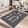 1PC yoga cow Extra Large Non Slip Floor carpet, Office, family, bedroom Large Area Rug Indoor Rugs, Vibrant Colors