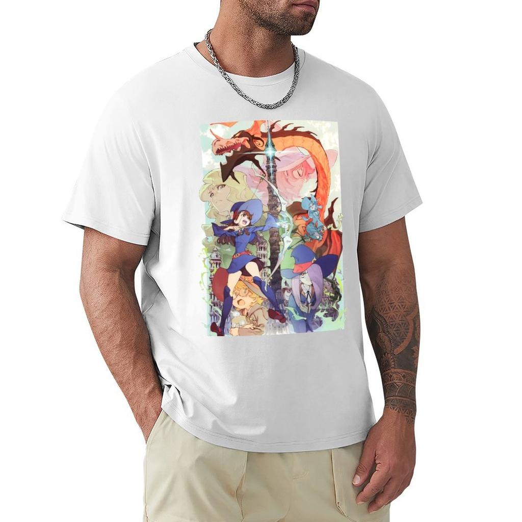 Little Witch Academia TShirt Anime T Shirts Clothes for a Boy Cute Tops Outfits for Men
