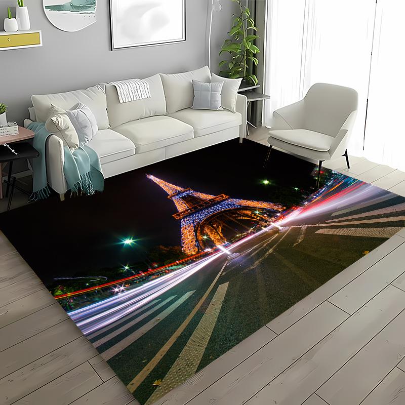 Paryż Wieża Eiffla Dywan Antypoślizgowy Dywanik Obszarowy Dywany do Domu Salon Sypialnia Dziecięca Sofa Wycieraczka Kuchenna Dywanik na Podłogę Dekor